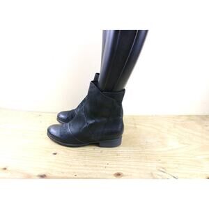 Miz Mooz Boots 40 Black Leather Swell 9.5 Wide Ankle Shoes